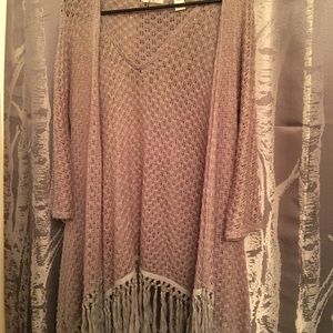 Gimmicks fringe cardigan